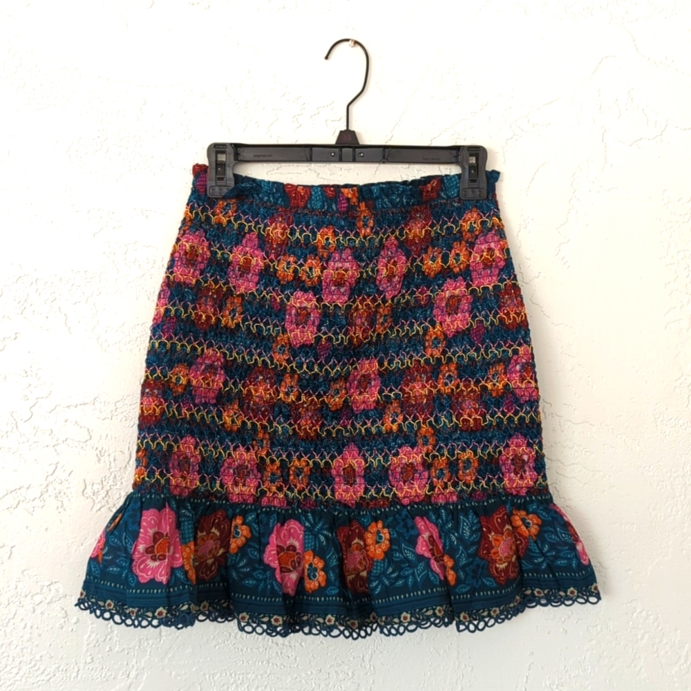 Farm for Anthropologie mini skirt